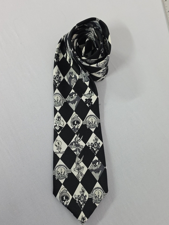 Warner Bros Vintage 1997 Looney Tunes Stamp Collection Character Necktie USPS